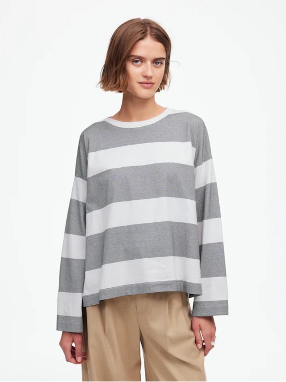 Madewell Easy Crewneck Long-Sleeve Tee
